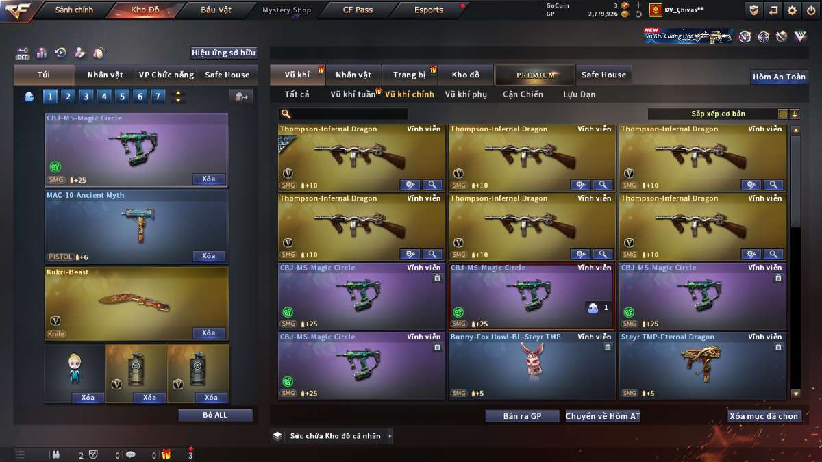 shop acc cf uy tin gia re